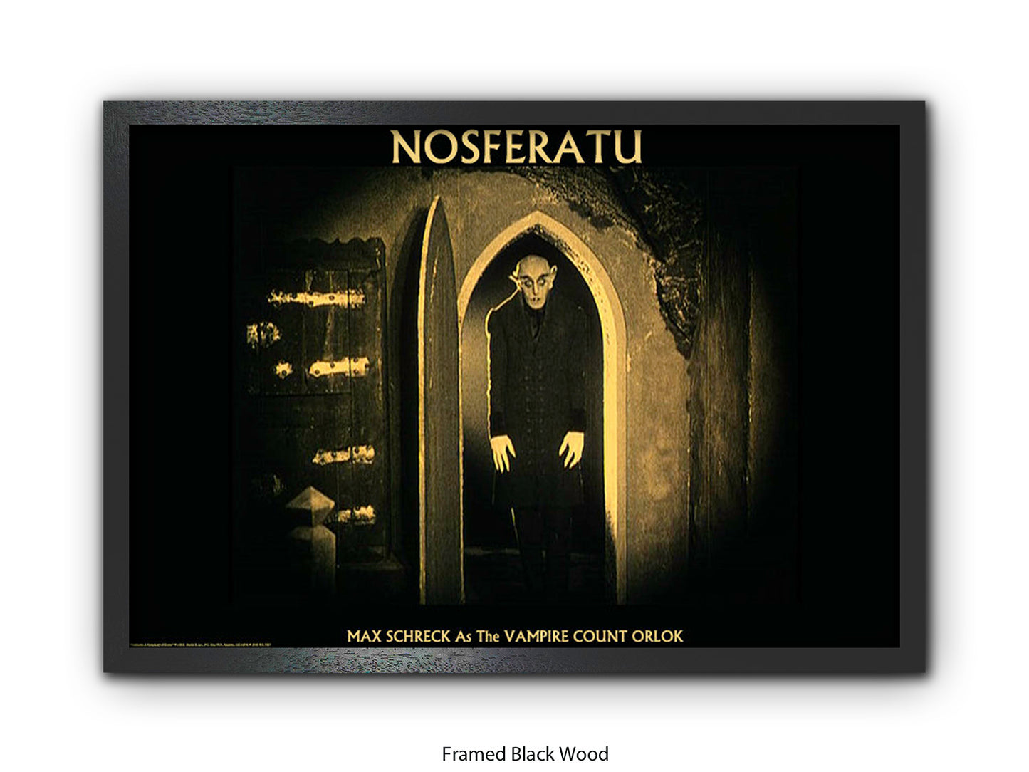 Nosferatu Poster Ð Max Schreck as Vampire Count Orlok Classic 1922 Silent Horror Film Art Print
