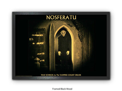 Nosferatu Poster Ð Max Schreck as Vampire Count Orlok Classic 1922 Silent Horror Film Art Print