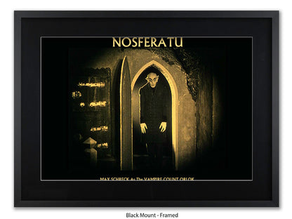 Nosferatu Poster Ð Max Schreck as Vampire Count Orlok Classic 1922 Silent Horror Film Art Print