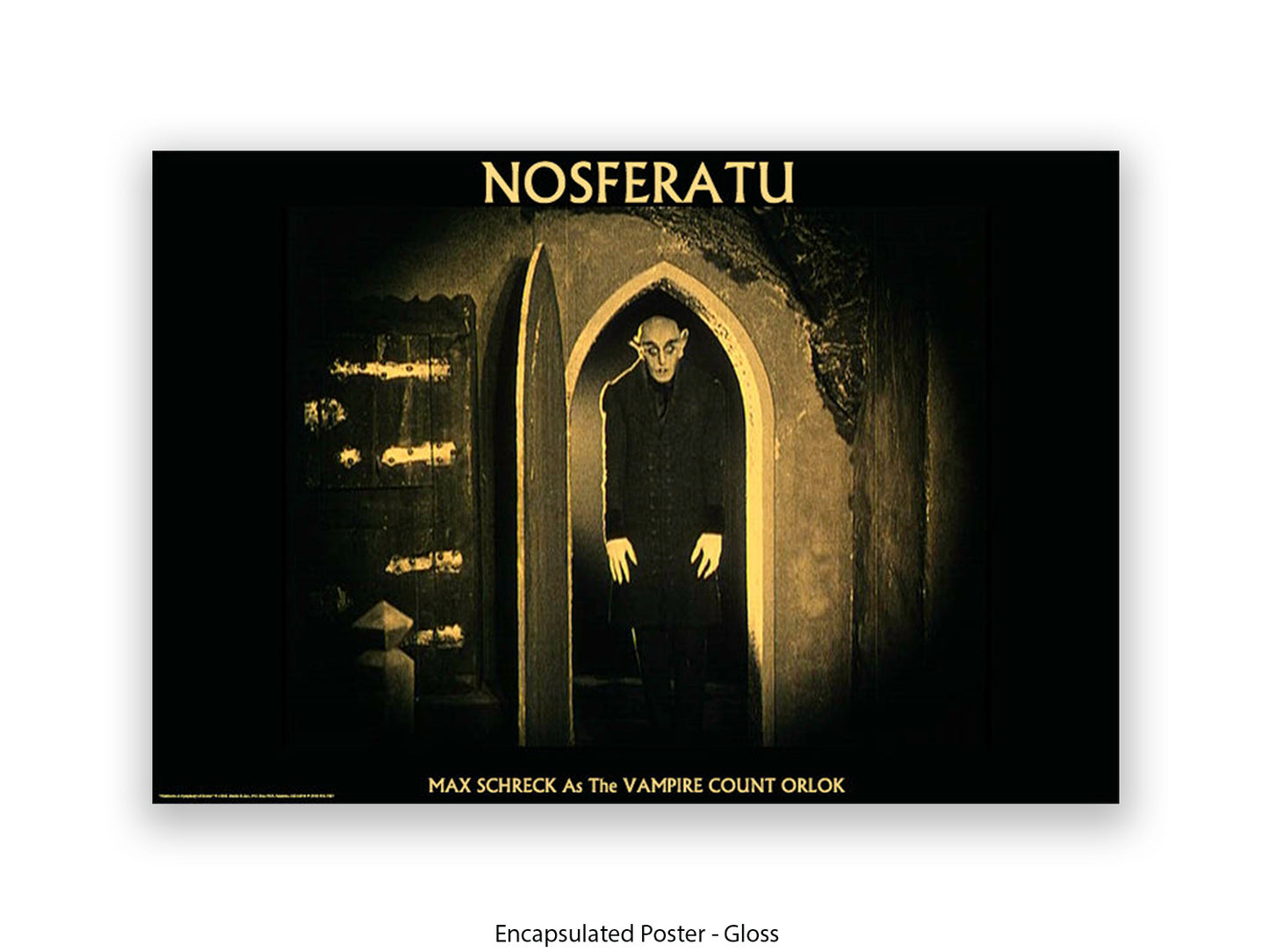 Nosferatu Poster Ð Max Schreck as Vampire Count Orlok Classic 1922 Silent Horror Film Art Print