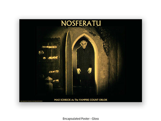 Nosferatu Poster Ð Max Schreck as Vampire Count Orlok Classic 1922 Silent Horror Film Art Print
