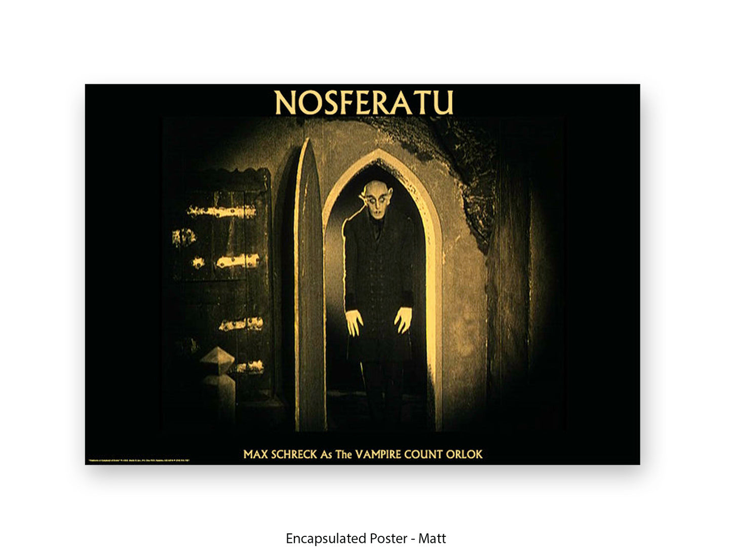 Nosferatu Poster Ð Max Schreck as Vampire Count Orlok Classic 1922 Silent Horror Film Art Print