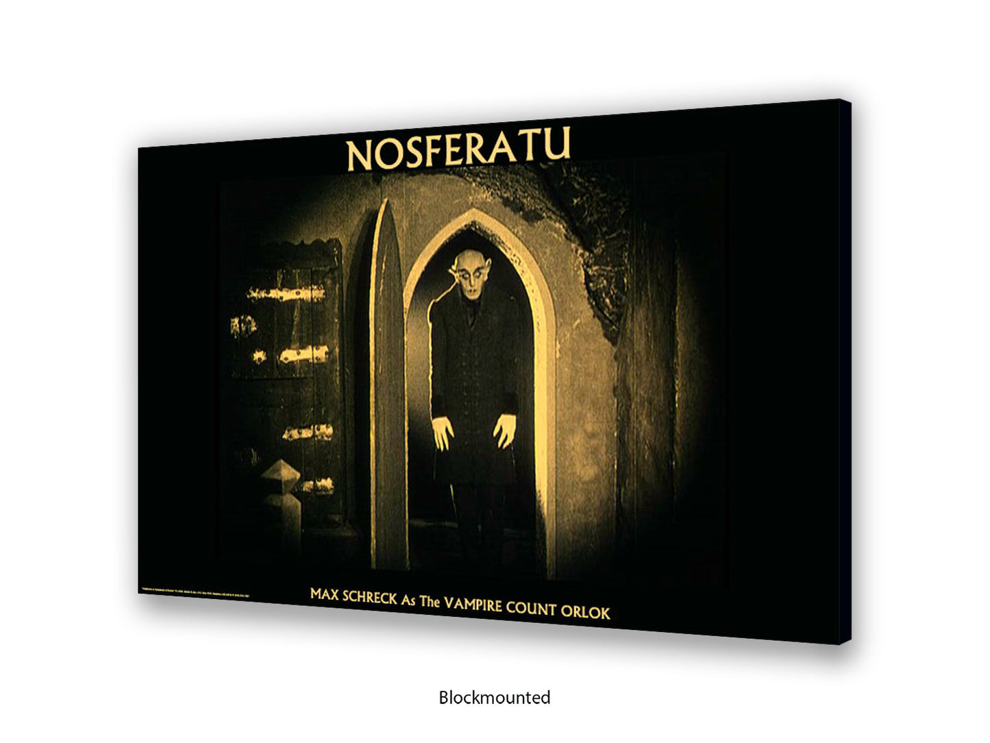 Nosferatu Poster Ð Max Schreck as Vampire Count Orlok Classic 1922 Silent Horror Film Art Print