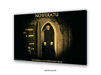 Nosferatu Poster Ð Max Schreck as Vampire Count Orlok Classic 1922 Silent Horror Film Art Print