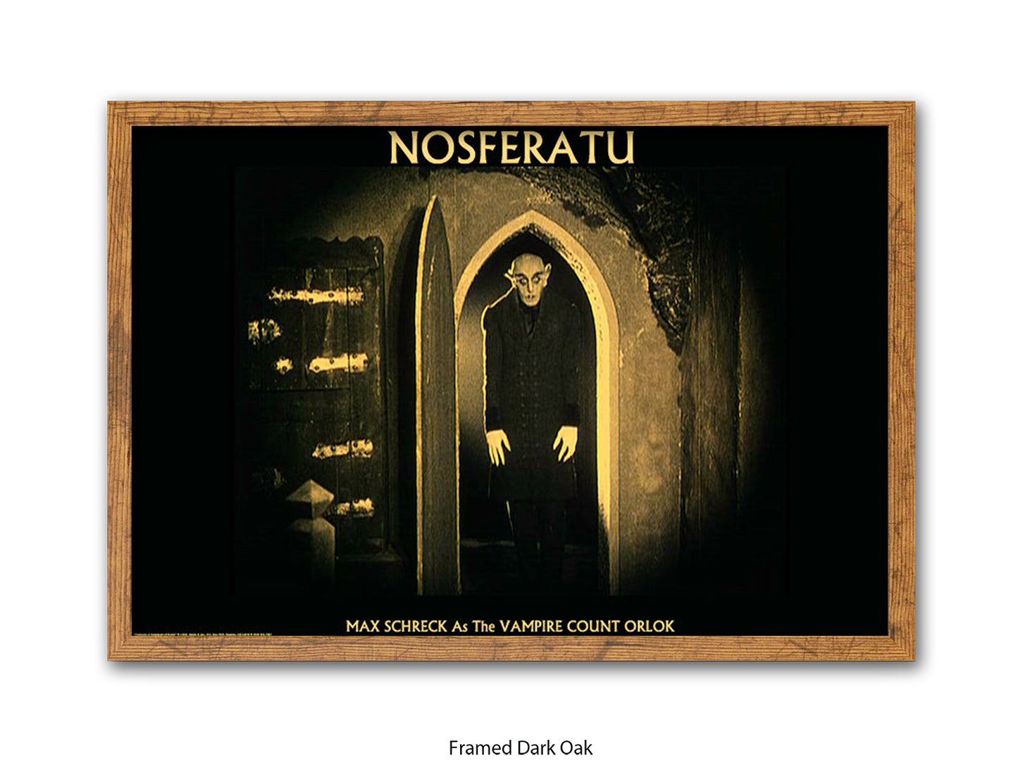 Nosferatu Poster Ð Max Schreck as Vampire Count Orlok Classic 1922 Silent Horror Film Art Print