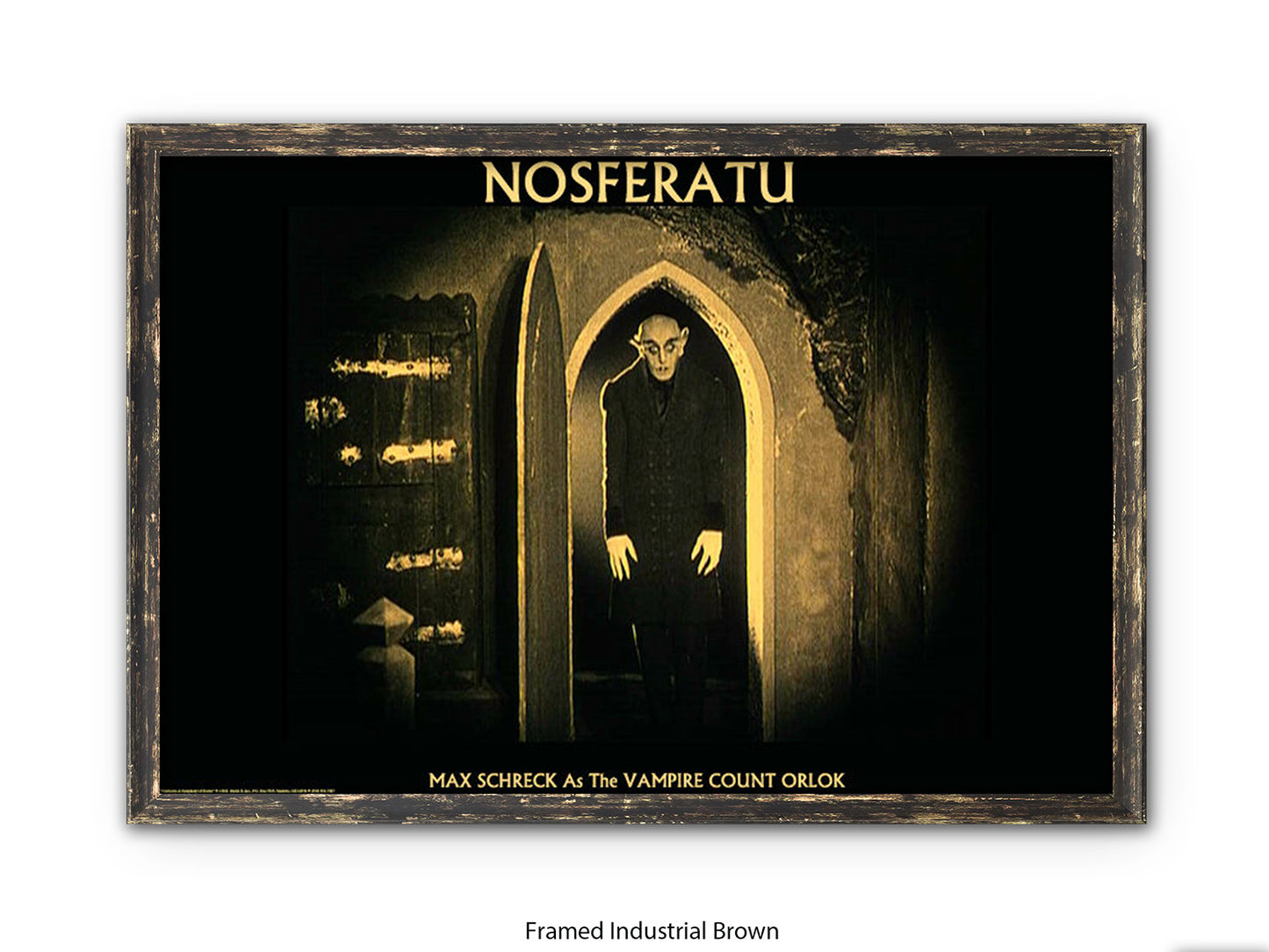 Nosferatu Poster Ð Max Schreck as Vampire Count Orlok Classic 1922 Silent Horror Film Art Print