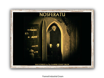 Nosferatu Poster Ð Max Schreck as Vampire Count Orlok Classic 1922 Silent Horror Film Art Print