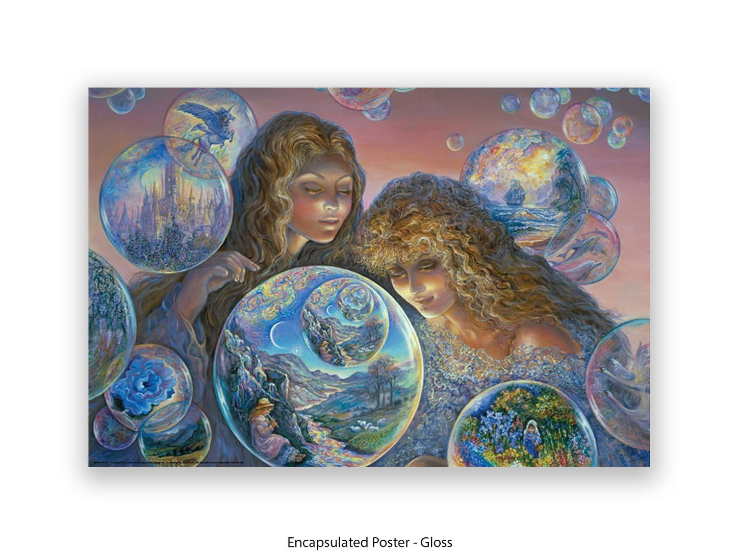 Bubble World - Josephine Wall Poster