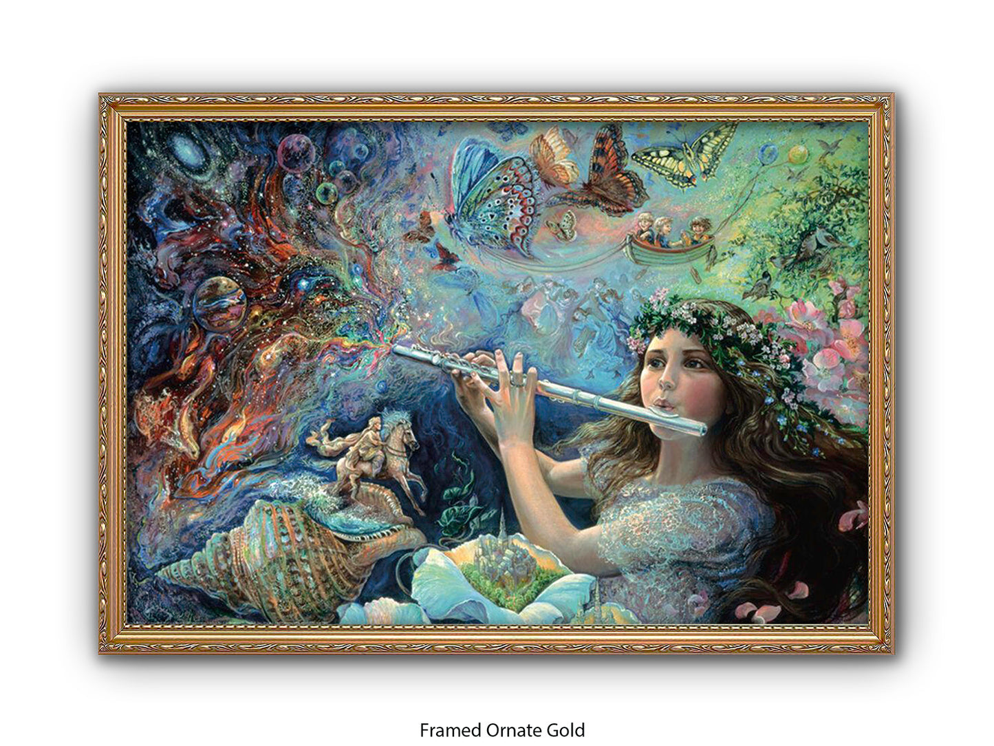 Enchanted Flute - Josephine Wall Poster
