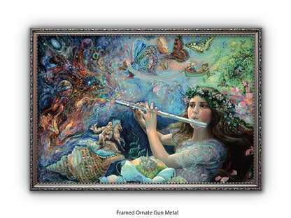 Enchanted Flute - Josephine Wall Poster