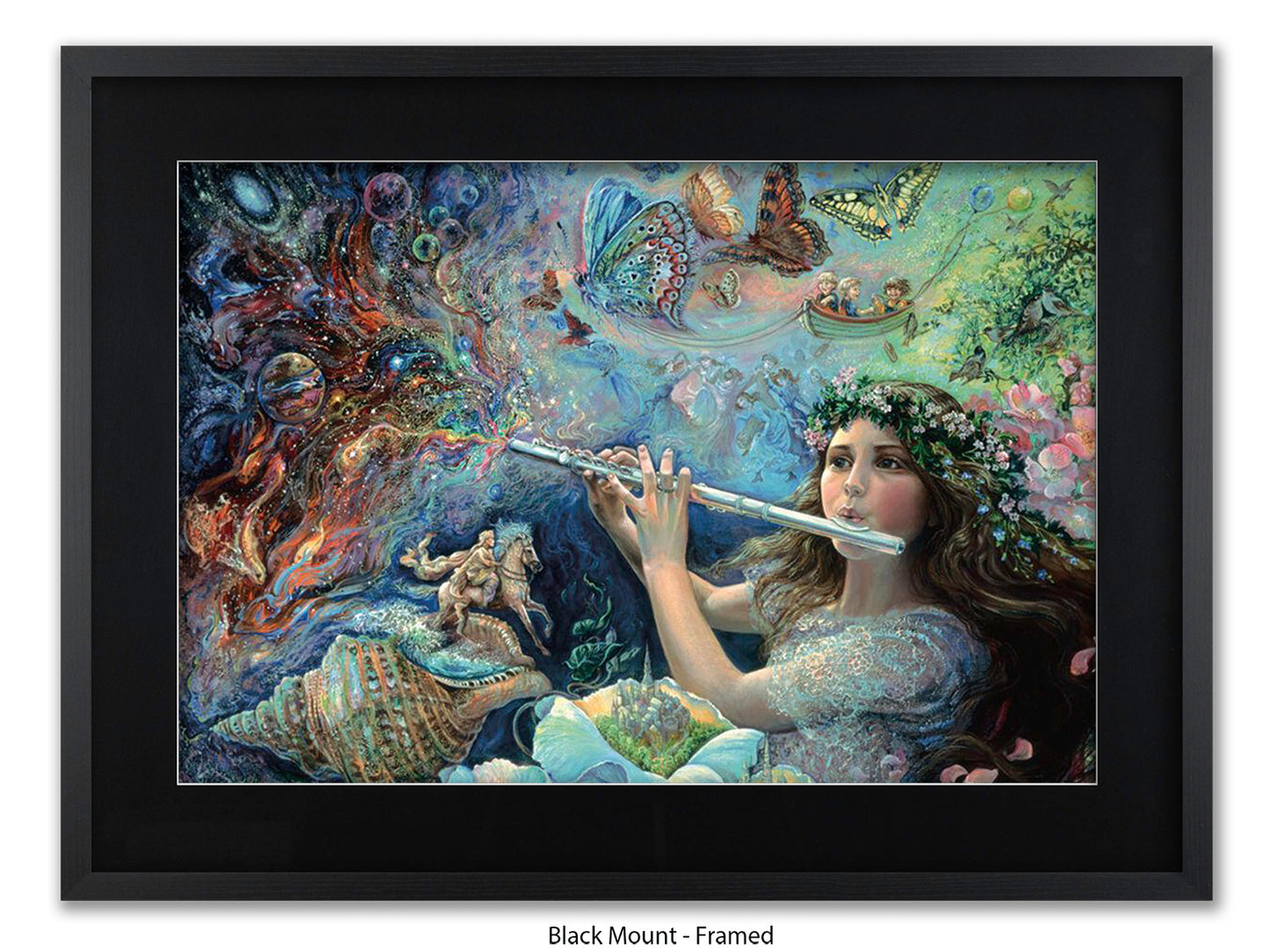 Enchanted Flute - Josephine Wall Poster