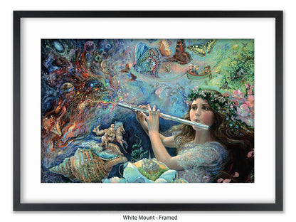 Enchanted Flute - Josephine Wall Poster