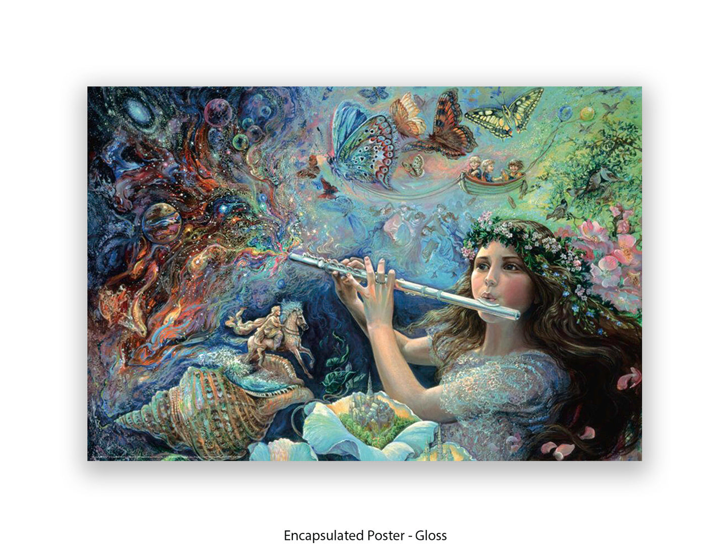 Enchanted Flute - Josephine Wall Poster