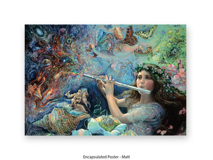 Enchanted Flute - Josephine Wall Poster