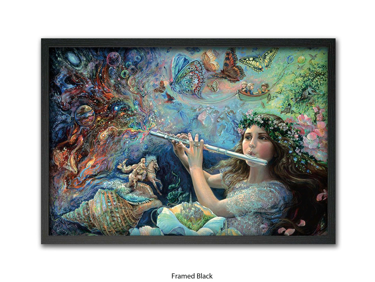 Enchanted Flute - Josephine Wall Poster