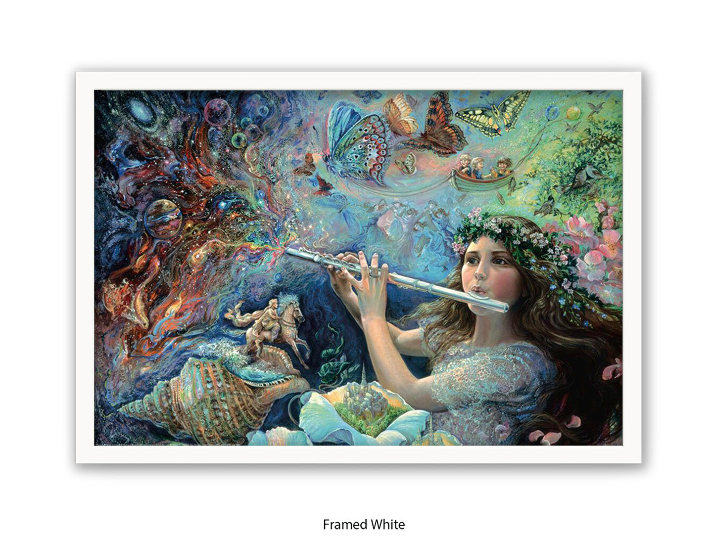 Enchanted Flute - Josephine Wall Poster