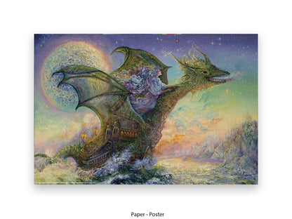 Dragon Ship - Josephine Wall Poster