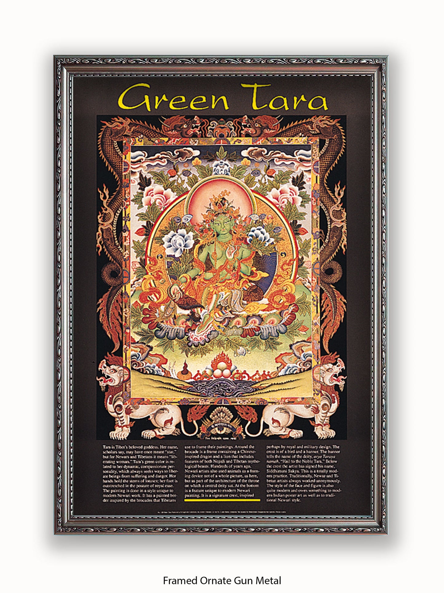 Green Tara Buddhist Meditation Poster