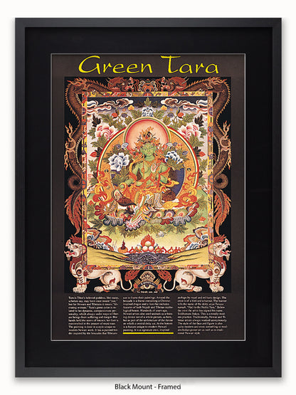 Green Tara Buddhist Meditation Poster