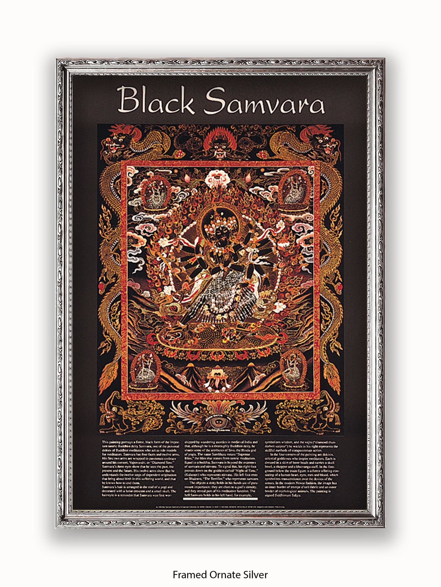 Black Samvara - Very Rare Buddhist  Meditation Poster