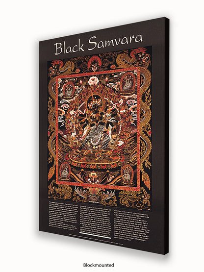 Black Samvara - Very Rare Buddhist  Meditation Poster