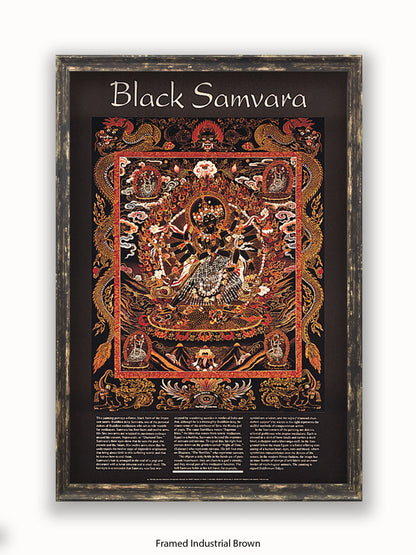 Black Samvara - Very Rare Buddhist  Meditation Poster