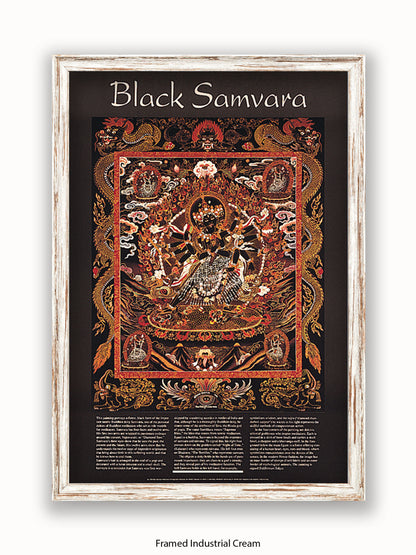 Black Samvara - Very Rare Buddhist  Meditation Poster