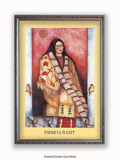 Native American Indian Patricia Wyatt Grey Hawk Dreamer Poster