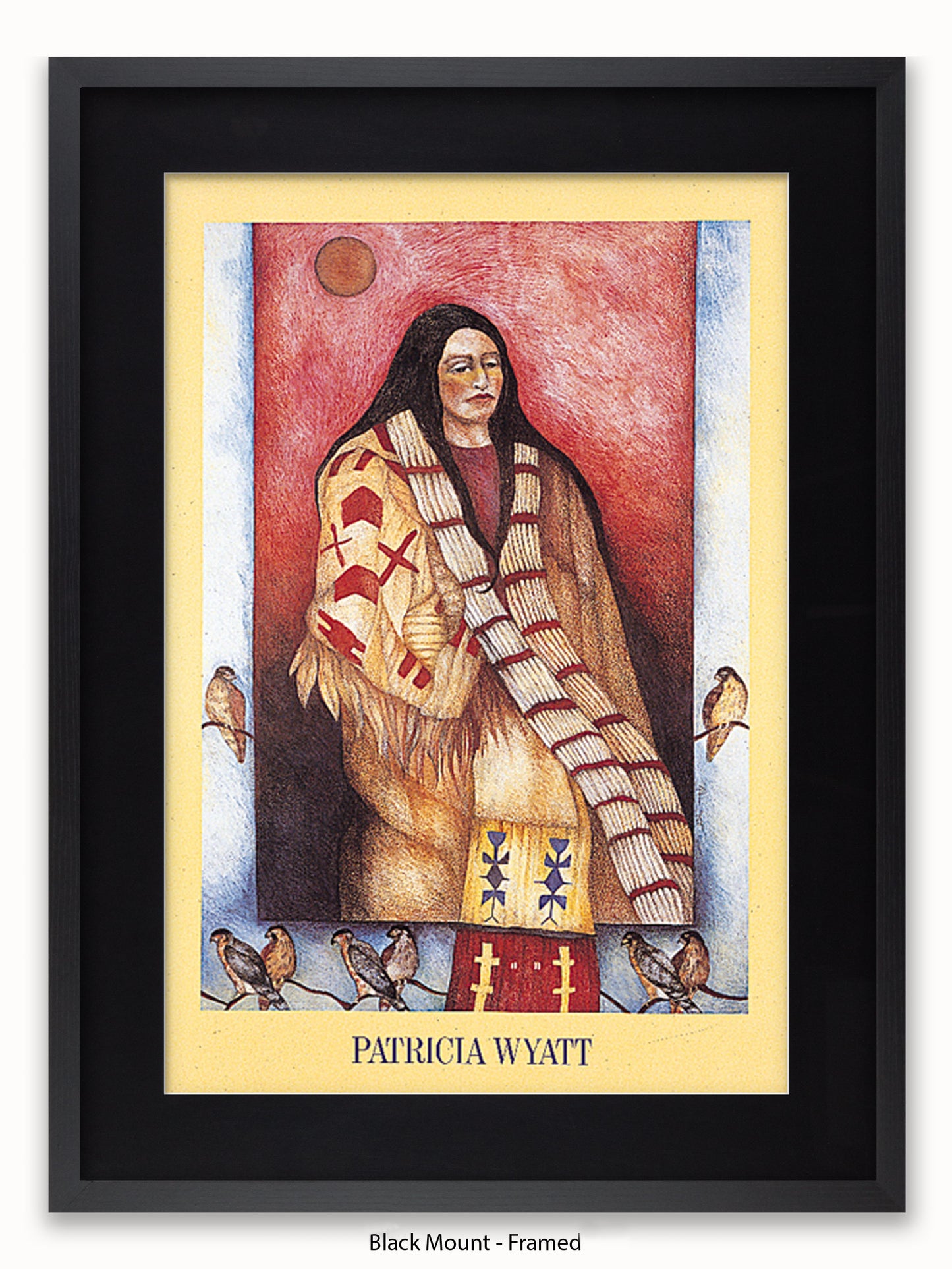 Native American Indian Patricia Wyatt Grey Hawk Dreamer Poster