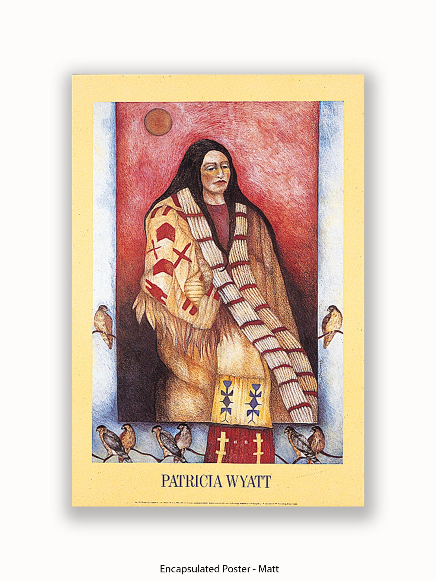 Native American Indian Patricia Wyatt Grey Hawk Dreamer Poster