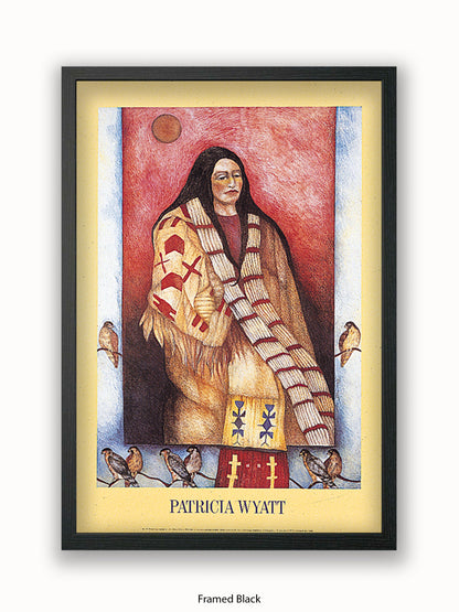 Native American Indian Patricia Wyatt Grey Hawk Dreamer Poster