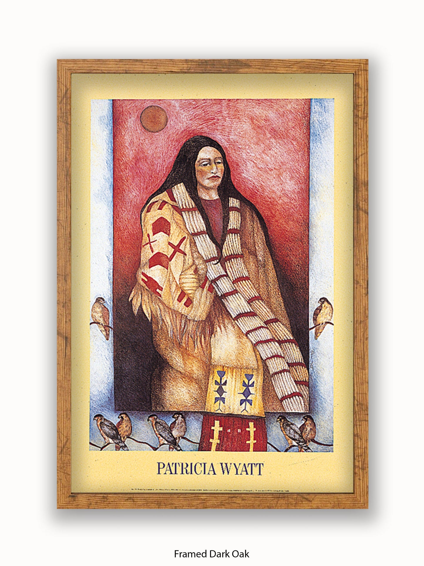 Native American Indian Patricia Wyatt Grey Hawk Dreamer Poster
