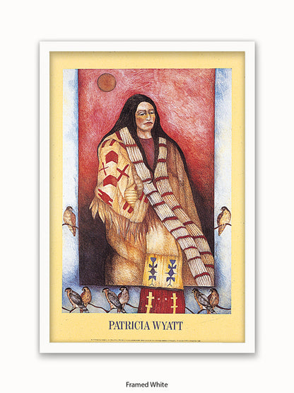 Native American Indian Patricia Wyatt Grey Hawk Dreamer Poster