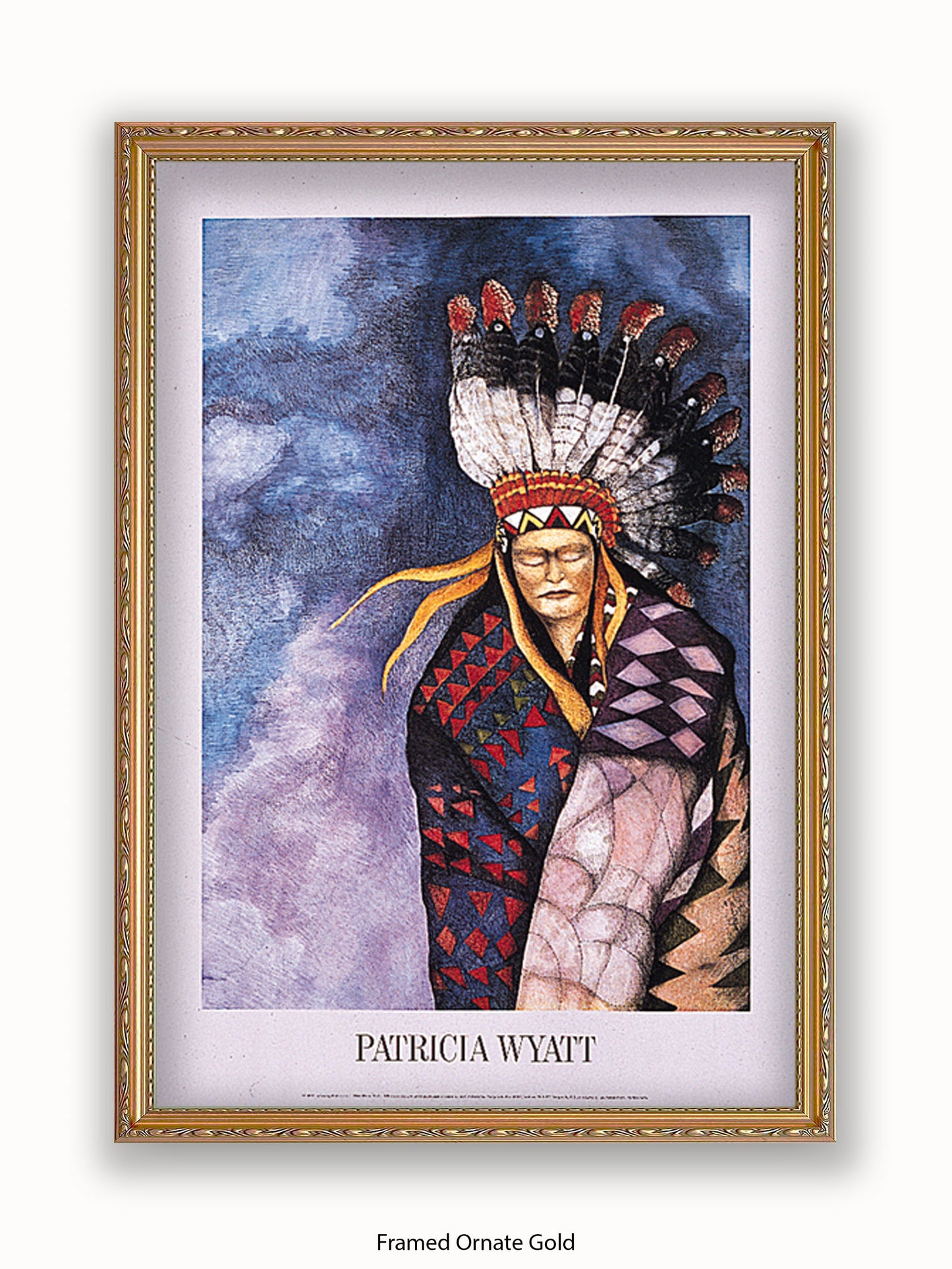 Native American Indian Patricia Wyatt Blanket Spirits Poster