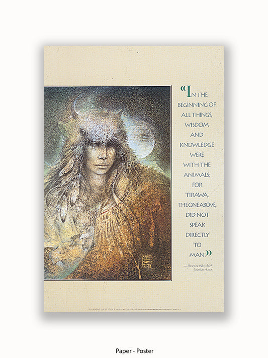 Susan Seddon Boulet Buffalo Woman In The Begining Poster
