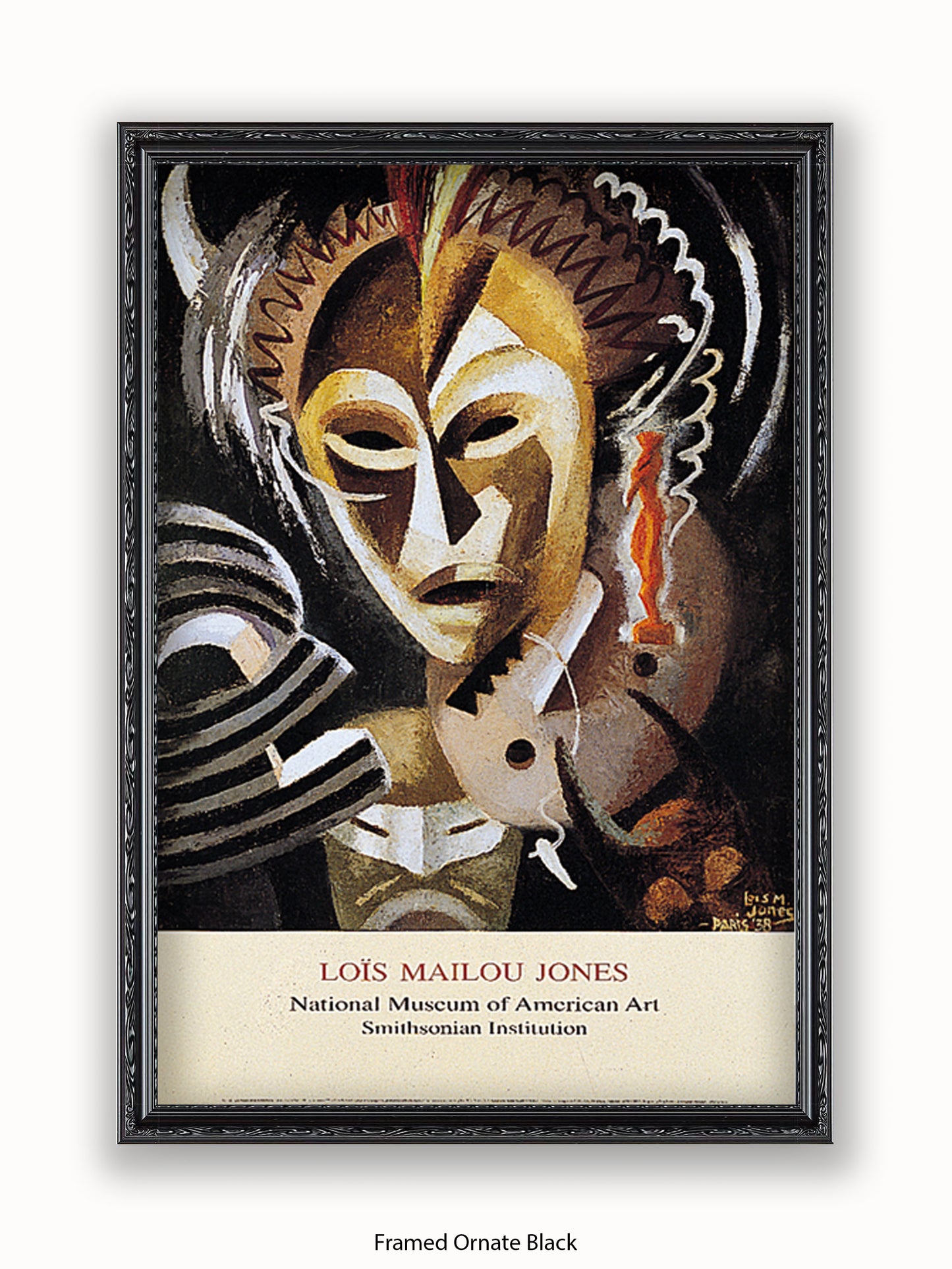 Lois Mailou Jones Les Fetiches African Mask Poster