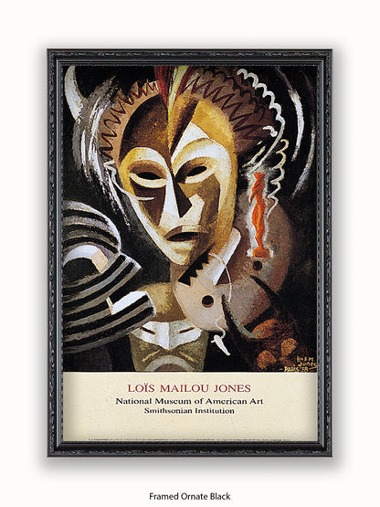 Lois Mailou Jones Les Fetiches African Mask Poster