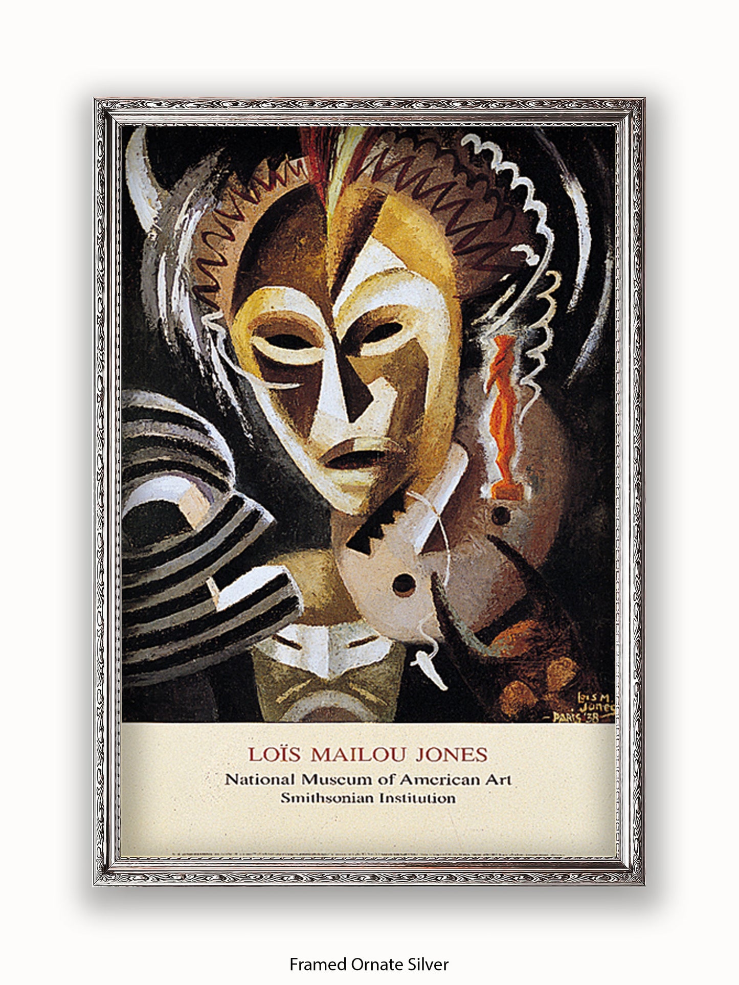 Lois Mailou Jones Les Fetiches African Mask Poster
