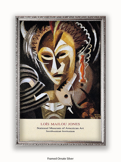 Lois Mailou Jones Les Fetiches African Mask Poster