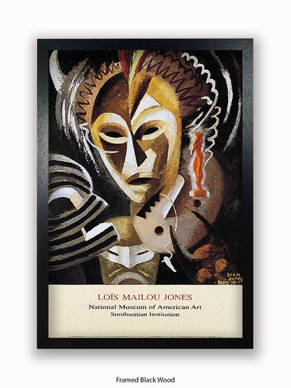 Lois Mailou Jones Les Fetiches African Mask Poster