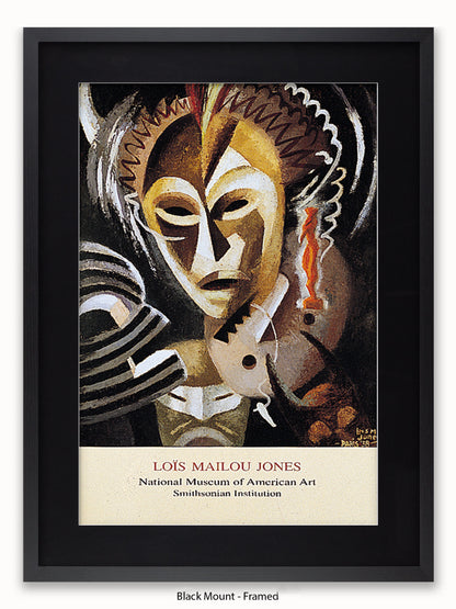 Lois Mailou Jones Les Fetiches African Mask Poster
