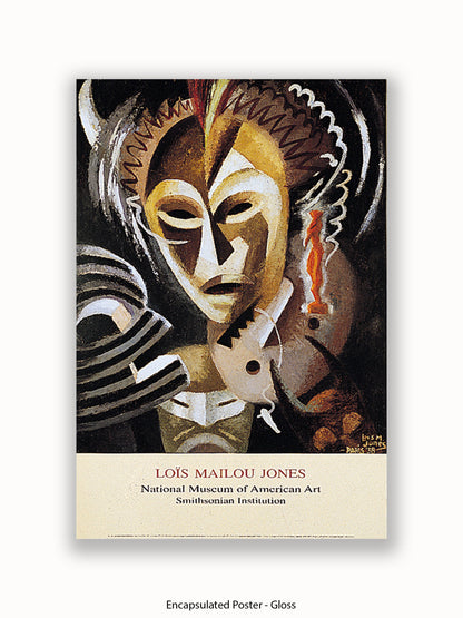 Lois Mailou Jones Les Fetiches African Mask Poster