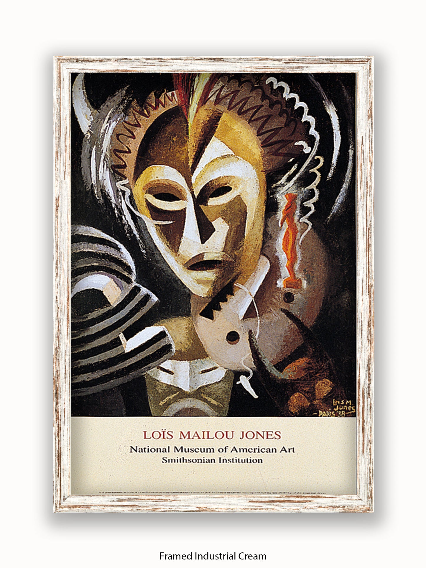 Lois Mailou Jones Les Fetiches African Mask Poster