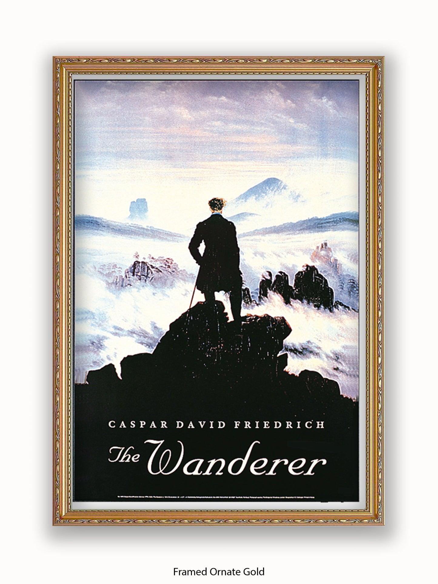 Wanderer Caspar David Friedich Poster