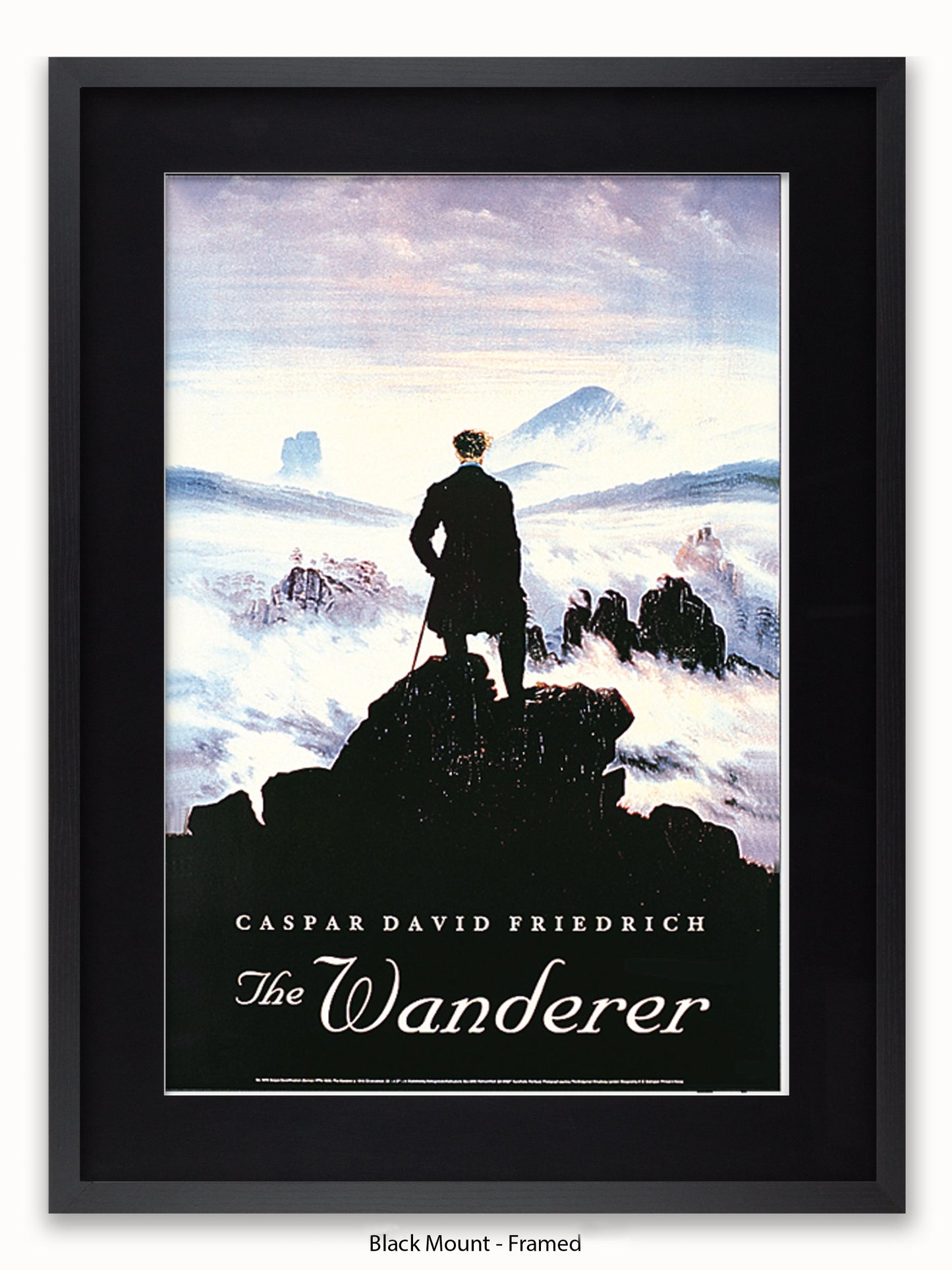 Wanderer Caspar David Friedich Poster