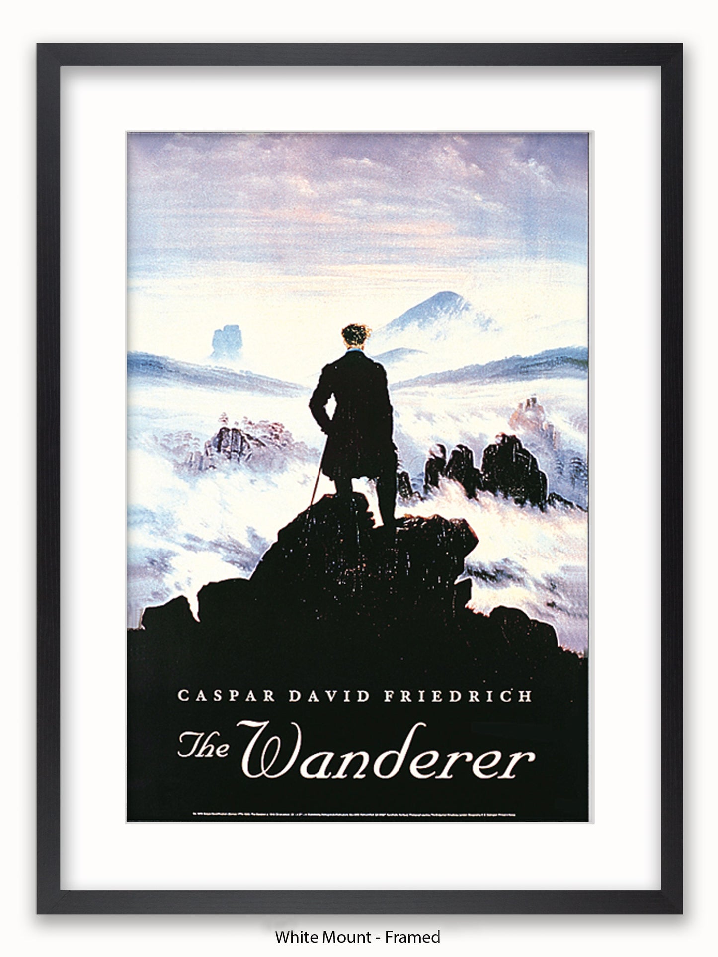 Wanderer Caspar David Friedich Poster