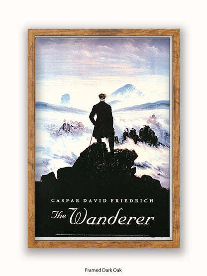 Wanderer Caspar David Friedich Poster