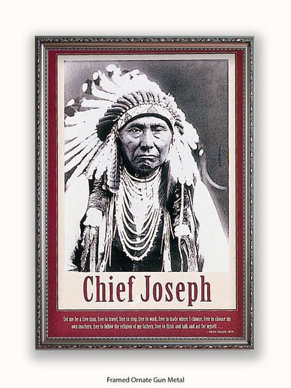 Native American Indian Chief Joseph 1879 Poster