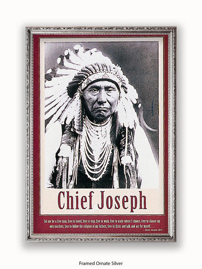 Native American Indian Chief Joseph 1879 Poster