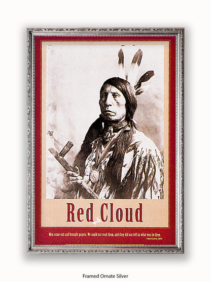 Native American Indian Red Cloud 1870 Poster